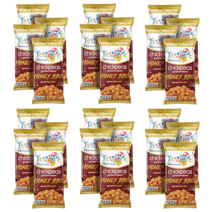 Snack Festive Variety Pack Roasted Chickpea Snacks, 12 Bags 1 oz Crunchy Protein Garbanzo Beans, Healthy Nut Free Vegan Non-GMO Soy-Free Balanced Macro
