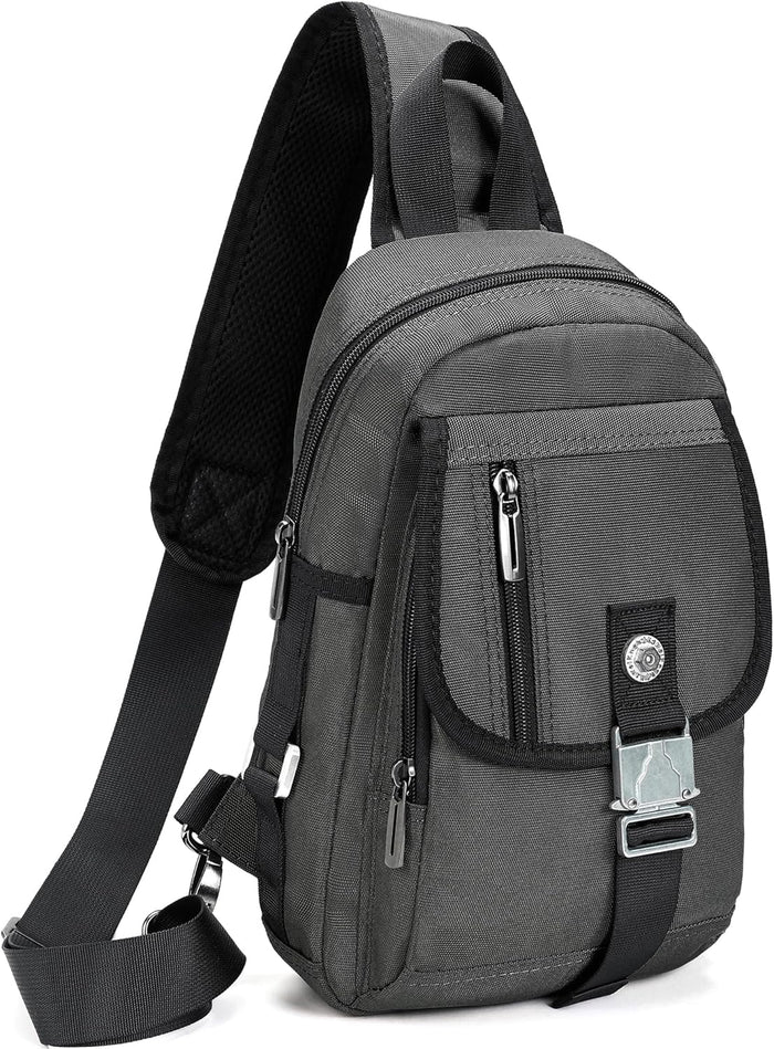 NICGID Sling Bag Chest Shoulder Backpack Crossbody Bags for Tablet Laptop Outdoor Hiking Men Women