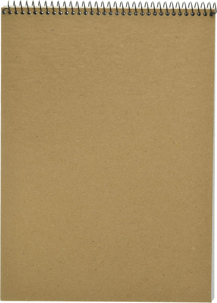 Silverpoint Top Wire Pad, Heavy Back, Quadrille Rule, 8.5 x 11.75 Inches, 70 Sheets, Protective Cover, Blue/Black (51070)