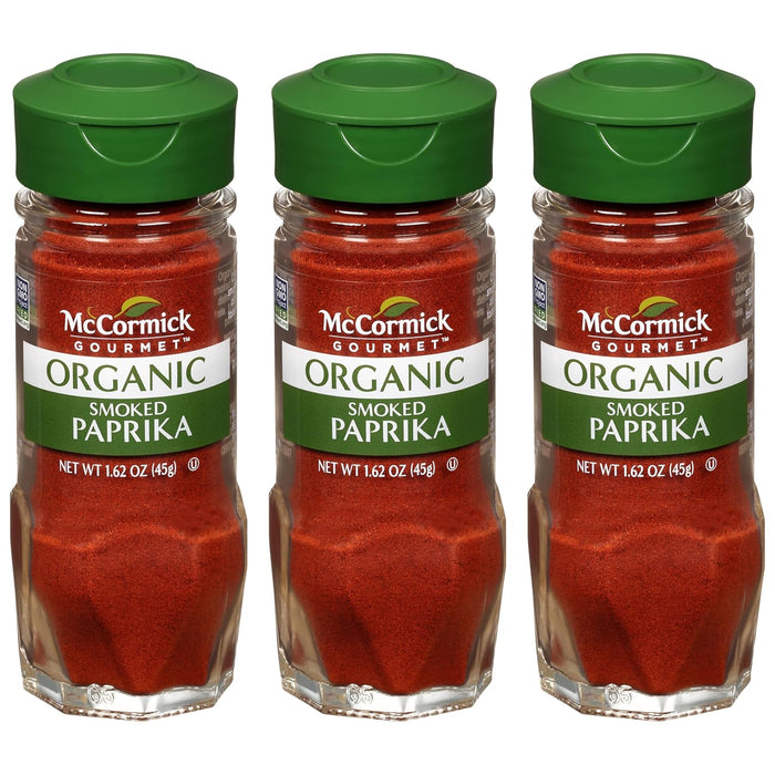 McCormick Gourmet Organic Smoked Paprika, 1.62 oz (Pack of 3)
