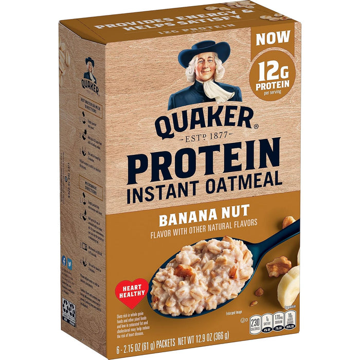 Quaker, Instant Steel Cut Oatmeal, Cranberries And Blueberries, 8 Ct
