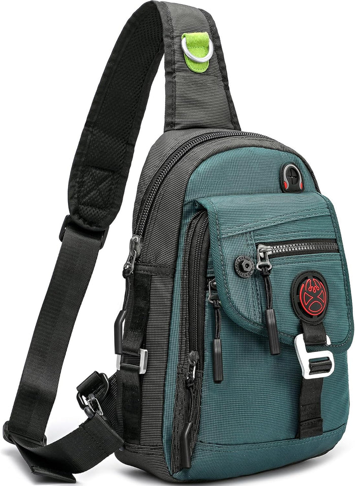 NICGID Sling Bag Chest Shoulder Backpack Crossbody Bags for Tablet Laptop Outdoor Hiking Men Women