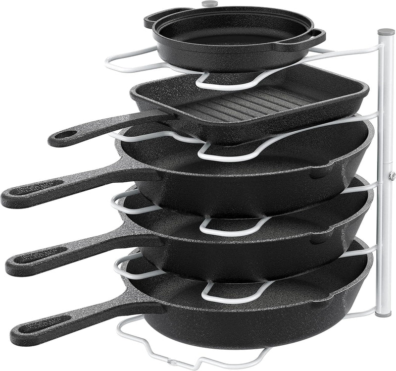 Deco Brothers Pan Organizer Rack for Kitchen Cabinet and Counter, Bronze