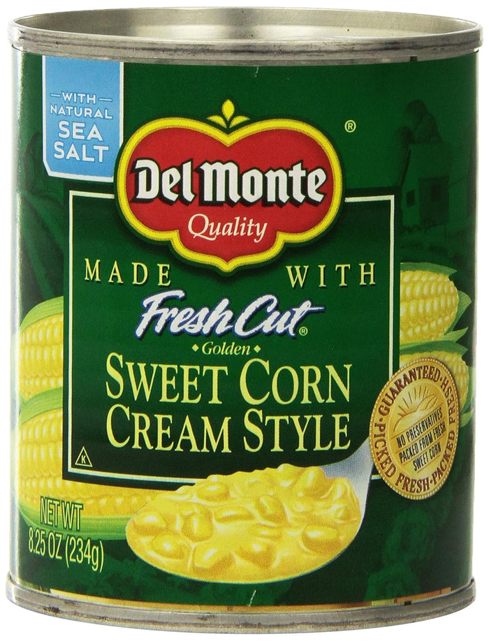 DEL MONTE FRESH CUT Golden Sweet Whole Kernel Corn Canned Vegetables, 4-Pack, 15.25 oz Cans