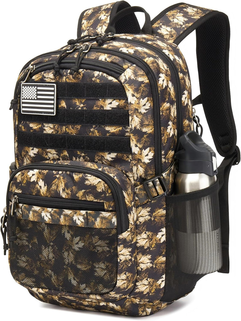 Military Tactical Backpack for Men Army 3 Days Assault Pack Bag with Molle System for Outdoor Adventures (khaki, 25L)