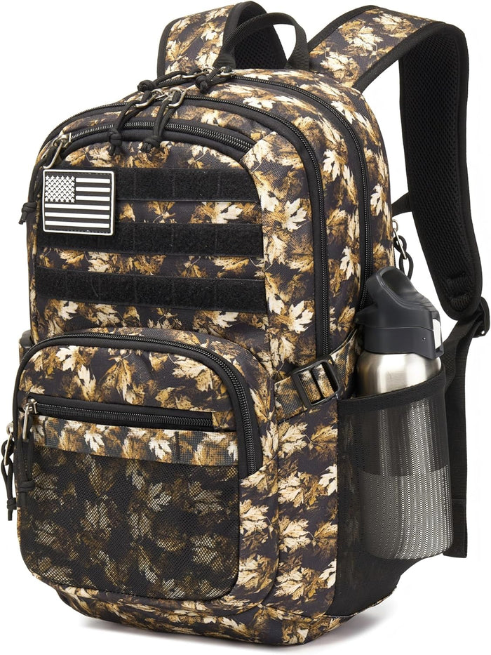 Military Tactical Backpack for Men Army 3 Days Assault Pack Bag with Molle System for Outdoor Adventures (khaki, 25L)