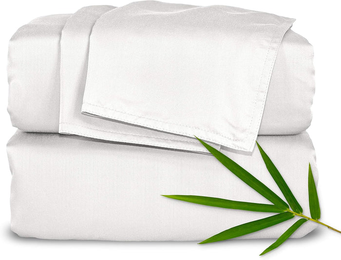 King Sheets by Pure Bamboo, Genuine 100% Organic Viscose Derived from Bamboo Bed Sheet Set, Luxuriously Soft & Cooling, Double Stitching, 2 Year Quality Promise (King, Sea Glass)