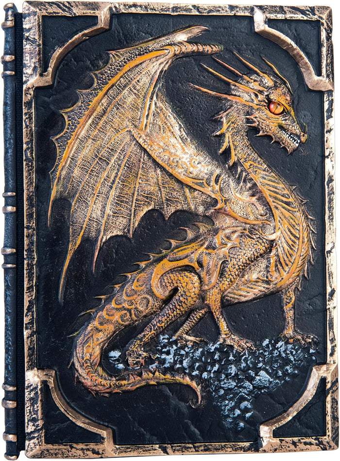 Handmade Flying Dragon Embossed Journal,Resin Engraving Notebook,Blank Paper,Hardcover Travel Notepad for Writing,Sketchbook,Collection,Gift,Decoration Diary for Man Woman A5 Size (New purple flying dragon)