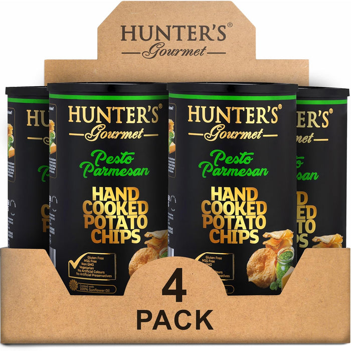 Hunter's Gourmet Truffle Chips | No Cholesterol | Preservatives-Free | No Artificial Colors | Hand-Cooked | Vegan Truffle Lover | Made in a Nut-Free Facility | Great for Special Occasions | Pack of 8