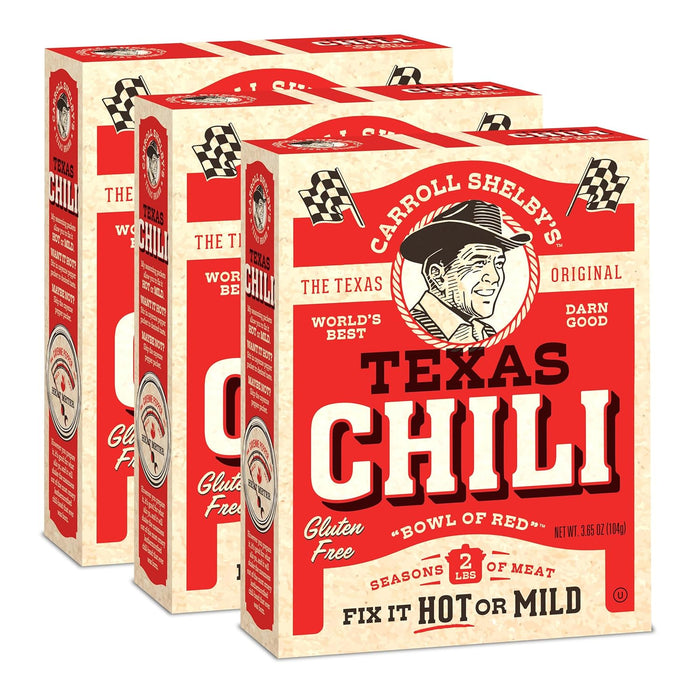 Carroll Shelby's Original Texas Brand Chili Kit 3.65oz Box (Pack of 2)