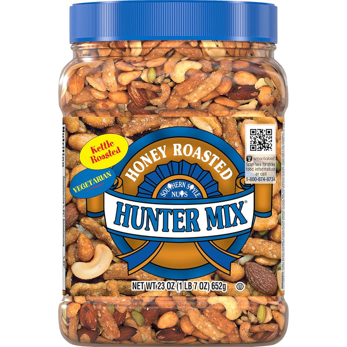 Southern Style Nuts Cheesy Cheddar Hunter Bulk Trail Mix, 20 oz (Pack of 1), Roasted Peanuts, Sesame Sticks, Corn Sticks, Almonds & Cashews, Mixed Nuts, Snacks for Adults & Kids