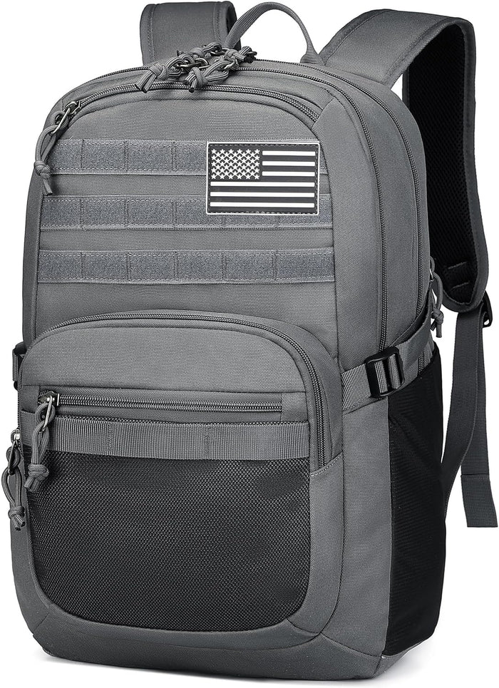 Military Tactical Backpack for Men Army 3 Days Assault Pack Bag with Molle System for Outdoor Adventures (khaki, 25L)