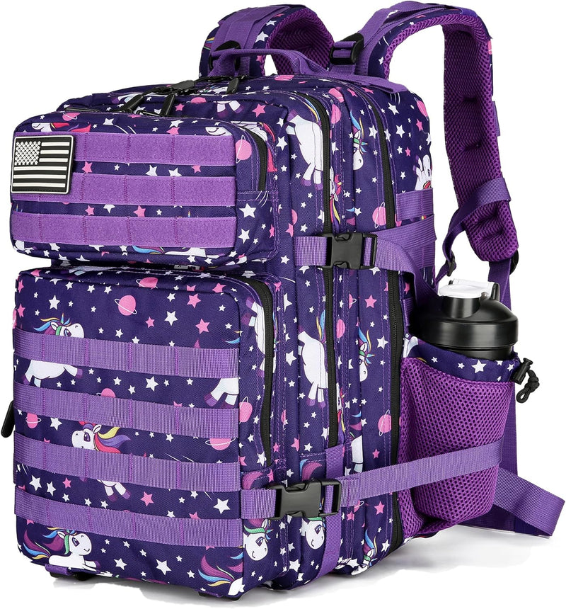25L Tactical Backpack for Men Women Military Backpack Army Assault Pack Molle Backpack Small Bug Out Bag Travel Rucksack Daypack (Pink Leopard)