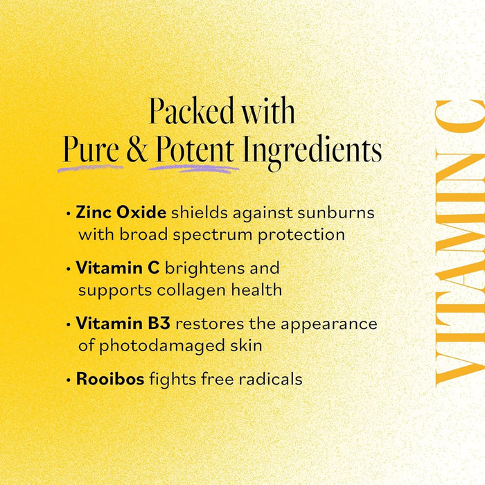 Derma E Vitamin C Weightless Moisturizer SPF 45, 2 Fl Oz, Skin Brightening Face Cream with Mineral UVA/UVB Sunscreen, Hydrating Face Moisturizer with SPF for Lines, Wrinkles and Uneven Tone