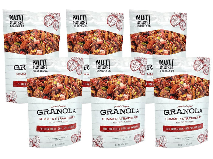 NutHouse! Granola Company - Premium Original Recipe Granola | Certified Gluten-Free, Non-GMO, Kosher | Vegan, Soy-Free | 12 oz. Bag (3-Pack)