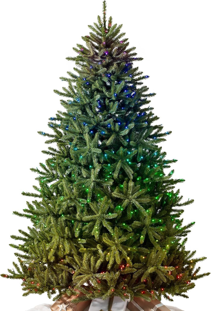 Balsam Hill 6.5ft Unlit Classic Blue Spruce - Artificial Christmas Tree with 2,144+ Tips, Premium Stand, Storage Bag & Easy Assembly for Indoor Holiday Decorating