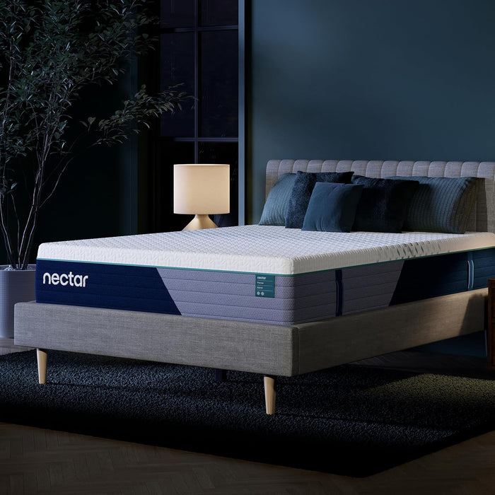 Nectar Classic Hybrid 12” Twin Mattress - Medium Firm - Memory Foam & Innerspring Coils - Cooling Top Layer - Pressure-Relief - Mattress in a Box - 365-Night Trial & Forever Warranty