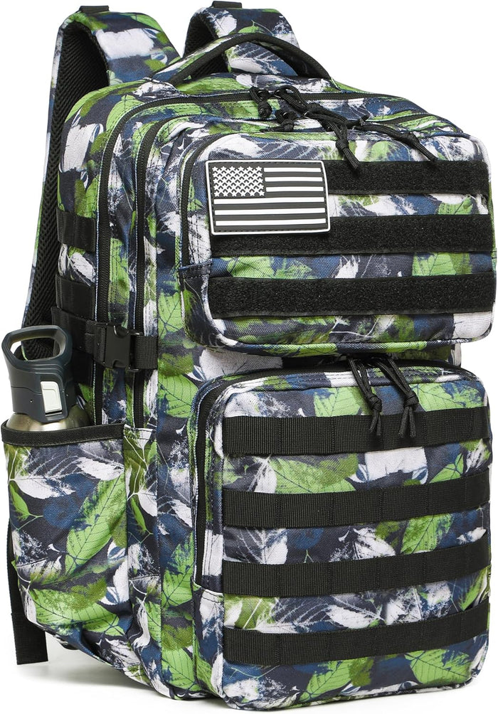 Military Tactical Backpack for Men Waterproof Daypack 3 Day Assault Pack Molle Bag with Water Bottle Holder