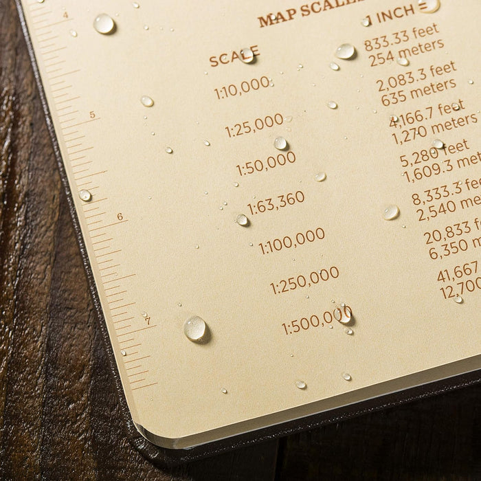 Rite in the Rain Weatherproof Hard Cover Notebook, 8.75" x 11.25", Tan Cover, Universal Pattern (No. 970TF-MX)