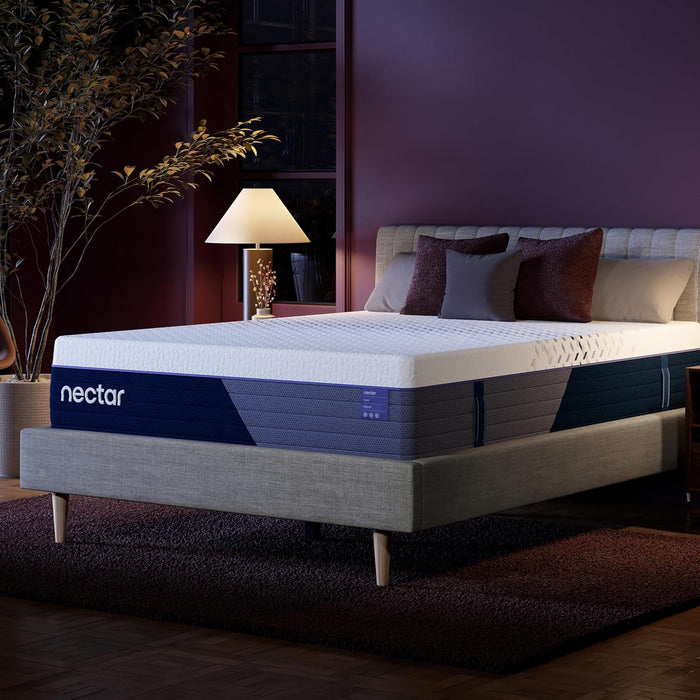 Nectar Classic Hybrid 12” Twin Mattress - Medium Firm - Memory Foam & Innerspring Coils - Cooling Top Layer - Pressure-Relief - Mattress in a Box - 365-Night Trial & Forever Warranty