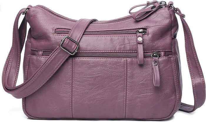 VOLGANIK ROCK Purses for Women Soft PU Leather Shoulder Bag Ladies Crossbody Purse and handbags Lightweight Pocketbook