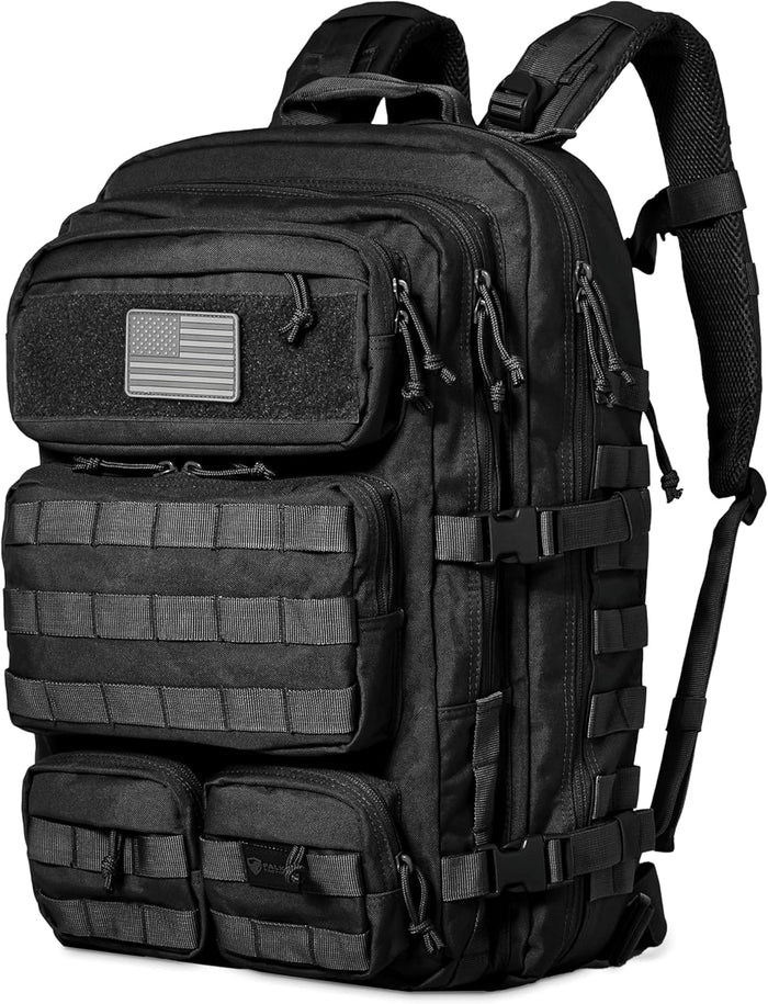 Falko Tactical Backpack 50L, 2.4x Stronger, Large Military Molle Rucksack, Heavy Duty, Work and Outdoors