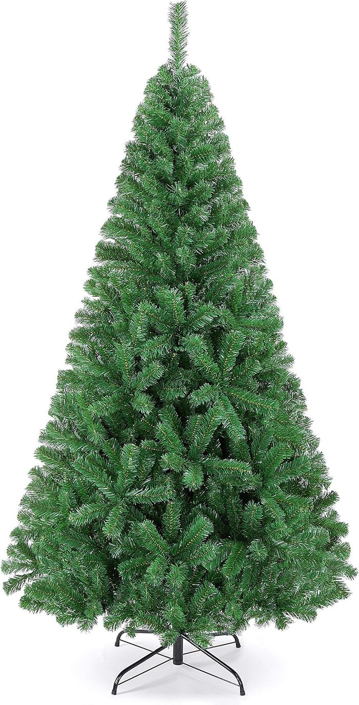 Yaheetech 9ft Artificial Christmas Tree, Realistic Premium Spruce Hinged Full Christmas Tree with 2028 Branch Tips Holiday Xmas Tree W/Metal Hinges & Foldable Base for Home Party Office Decoration