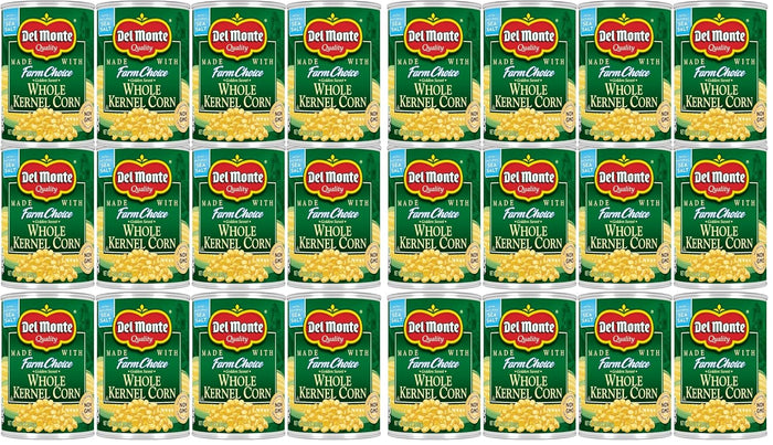 DEL MONTE FRESH CUT Golden Sweet Whole Kernel Corn Canned Vegetables, 4-Pack, 15.25 oz Cans