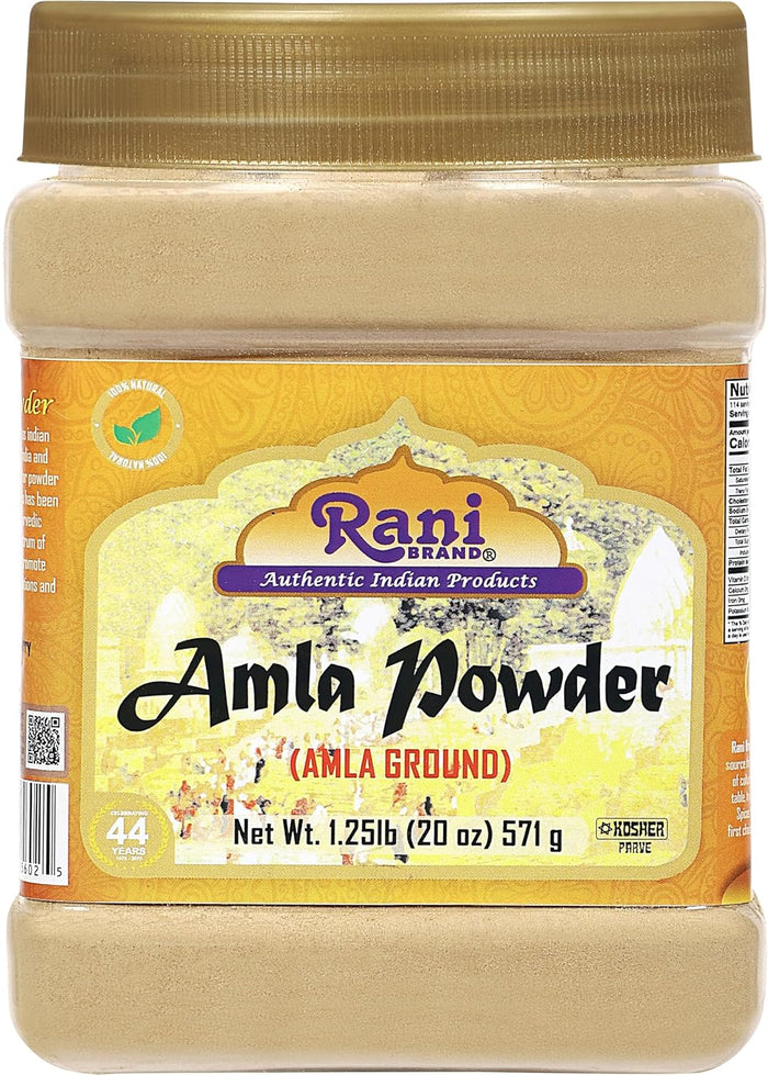 Rani Amla Murabba (Indian Gooseberries in Sugar Syrup) 17.5oz (1.1lbs) 500g Glass Jar ~ All Natural | Vegan | Gluten Free | NON-GMO | No Colors | Popular Indian Condiment, Indian Origin