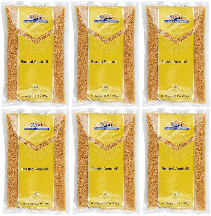 Rani Roasted Vermicelli (Roasted Wheat Noodles) 12.25oz (350g) ~ All Natural | Vegan | NON-GMO | Indian Origin