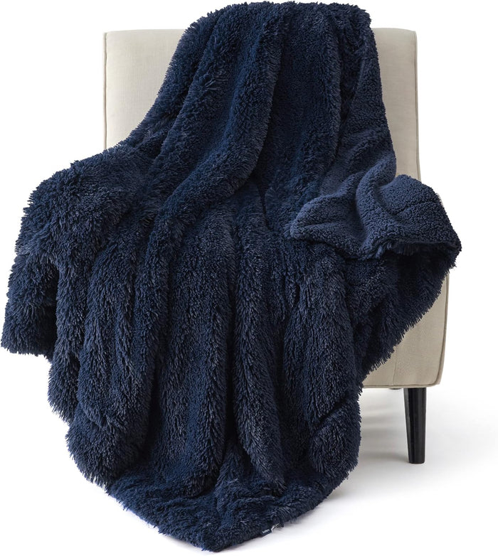 Bedsure GentleSoft Fluffy King Size Blanket for Bed, Faux Fur Fuzzy Minky Couture Warm Blanket for Winter, Thick Plush Sherpa Fleece Oversized Winter Bedding Cozy Gifts for Room, 108x90, Tie Dye Grey