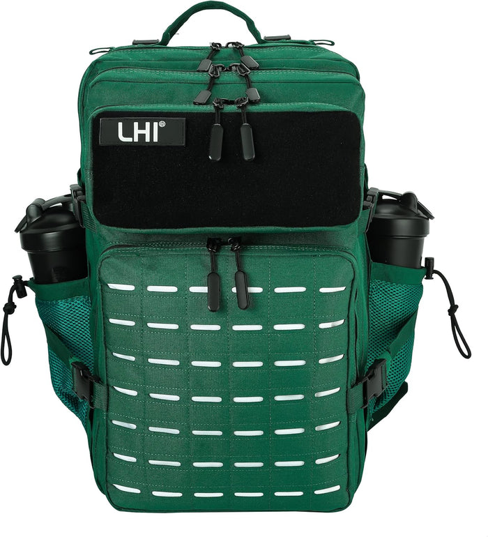 LHI Tactical Military Backpack for Men 25L/45L Large Molle Army Assault Pack 3 Day Hiking Rucksack With Bottle Holder