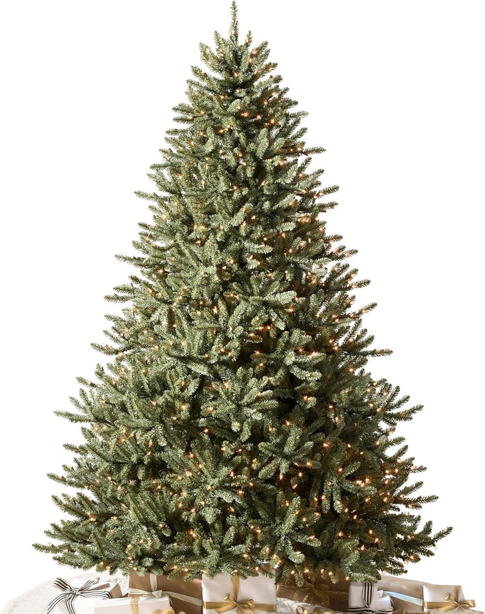 Balsam Hill 6.5ft Unlit Classic Blue Spruce - Artificial Christmas Tree with 2,144+ Tips, Premium Stand, Storage Bag & Easy Assembly for Indoor Holiday Decorating