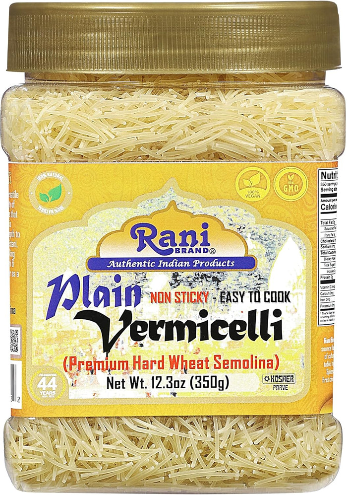 Rani Roasted Vermicelli (Roasted Wheat Noodles) 12.25oz (350g) ~ All Natural | Vegan | NON-GMO | Indian Origin