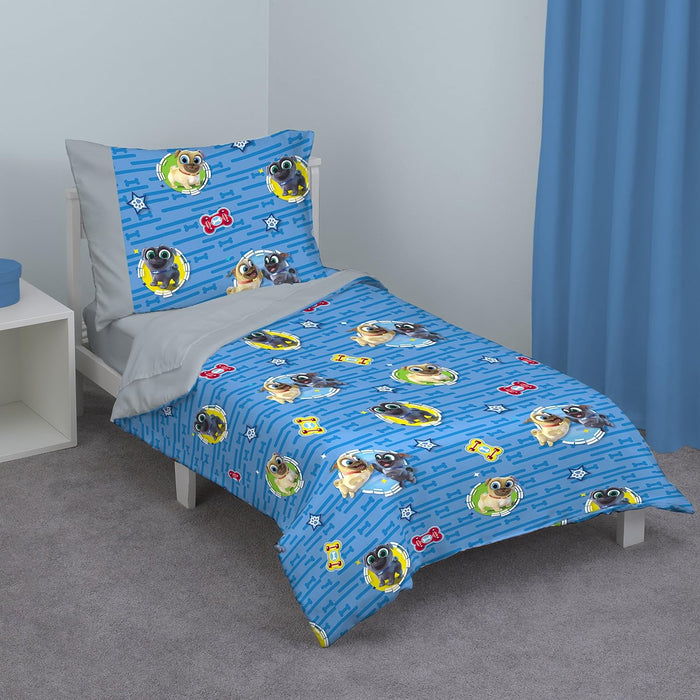 Disney Pretty Princess Toddler Bed, 4 Piece Set, Pink