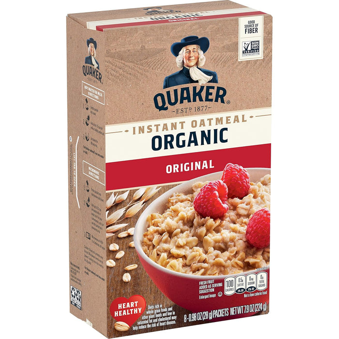 Quaker, Instant Steel Cut Oatmeal, Cranberries And Blueberries, 8 Ct