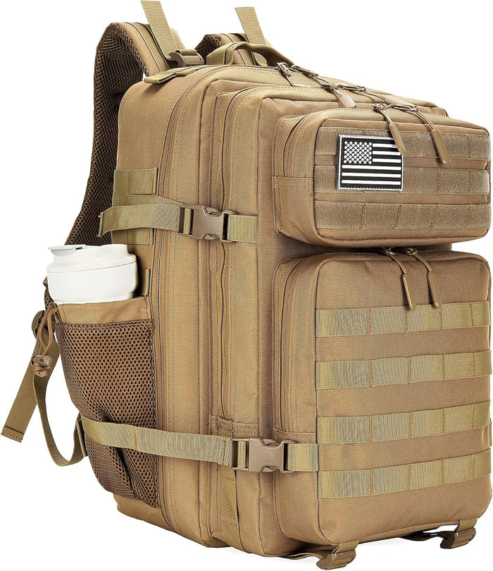 45L Tactical Assault Backpack 3 day assault pack with Molle Waterproof backpack Rucksack for Tactical Backpacks (Fluorescent Green)