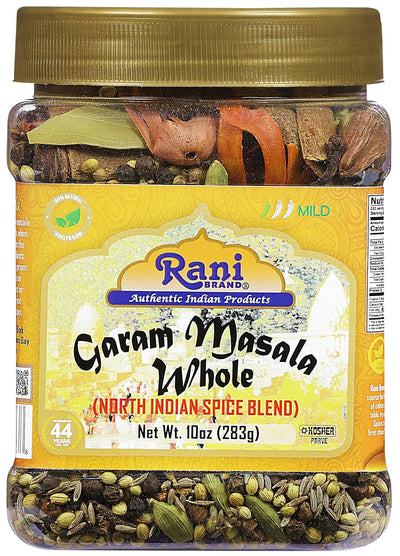 Rani Garam Masala Indian 11 Whole Spices Blend 10oz (283g) PET Jar ~ All Natural, Salt-Free | Vegan | No Colors | Gluten Friendly | NON-GMO | Kosher | Indian Origin