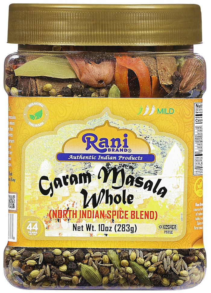 Rani Garam Masala Indian 11 Whole Spices Blend 10oz (283g) PET Jar ~ All Natural, Salt-Free | Vegan | No Colors | Gluten Friendly | NON-GMO | Kosher | Indian Origin