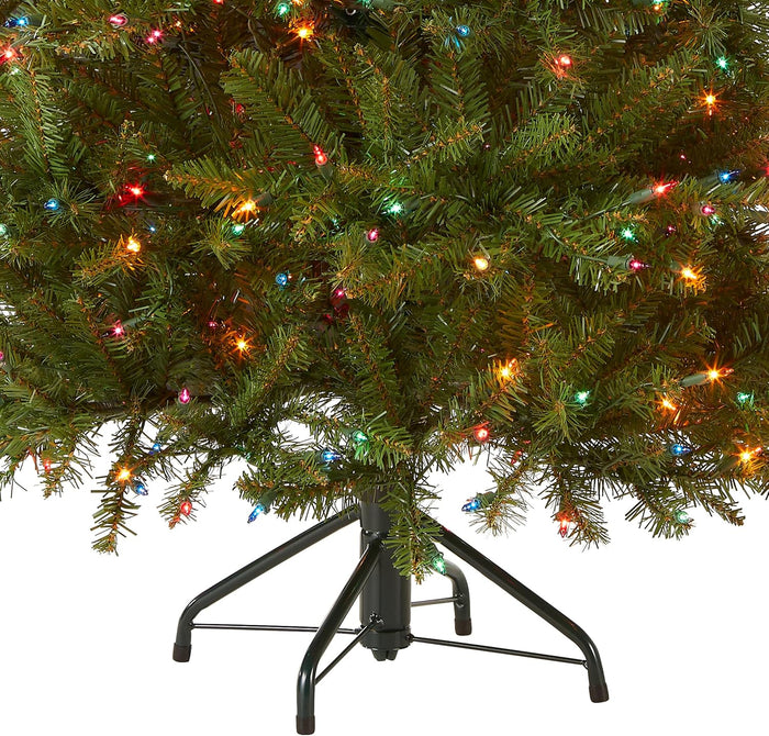 National Tree Dunhill Fir Tree With Multicolor Lights , 4.5 Feet