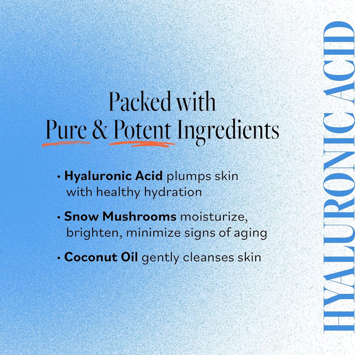 Derma E Ultra Hydrating Alkaline Cloud Cleanser – Gentle Foaming Face Wash with Hyaluronic Acid – Vegan Daily Facial Cleansing, 5.3 Oz