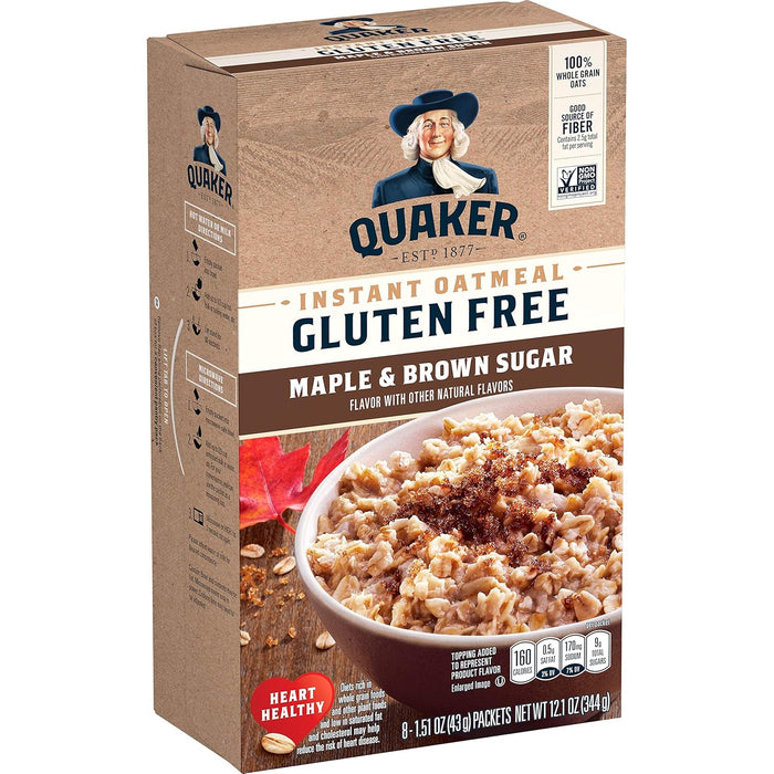 Quaker, Instant Steel Cut Oatmeal, Cranberries And Blueberries, 8 Ct