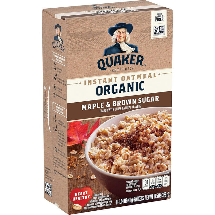 Quaker, Instant Steel Cut Oatmeal, Cranberries And Blueberries, 8 Ct