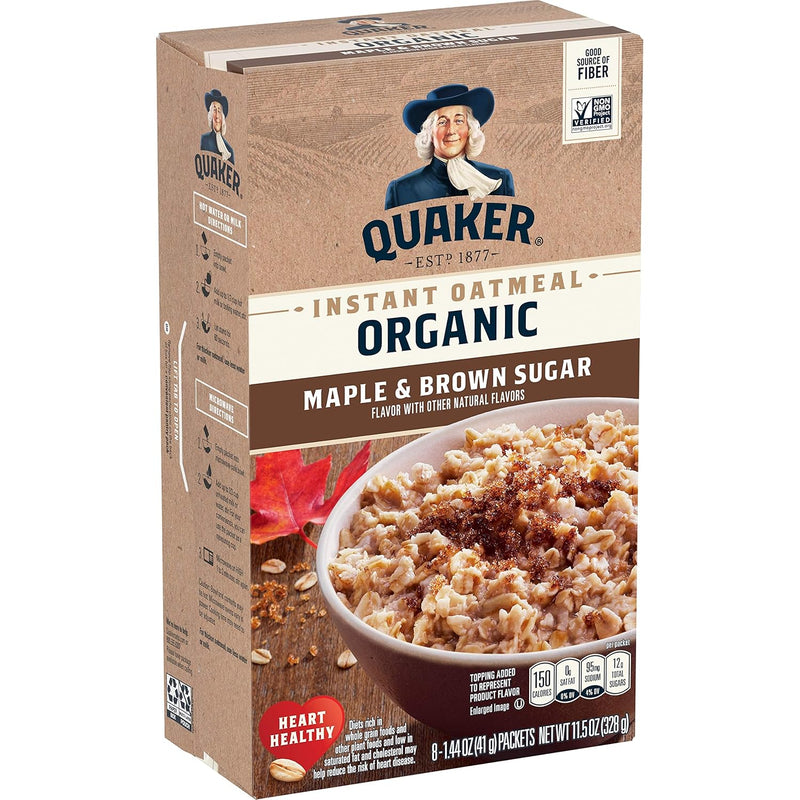 Quaker, Instant Steel Cut Oatmeal, Cranberries And Blueberries, 8 Ct