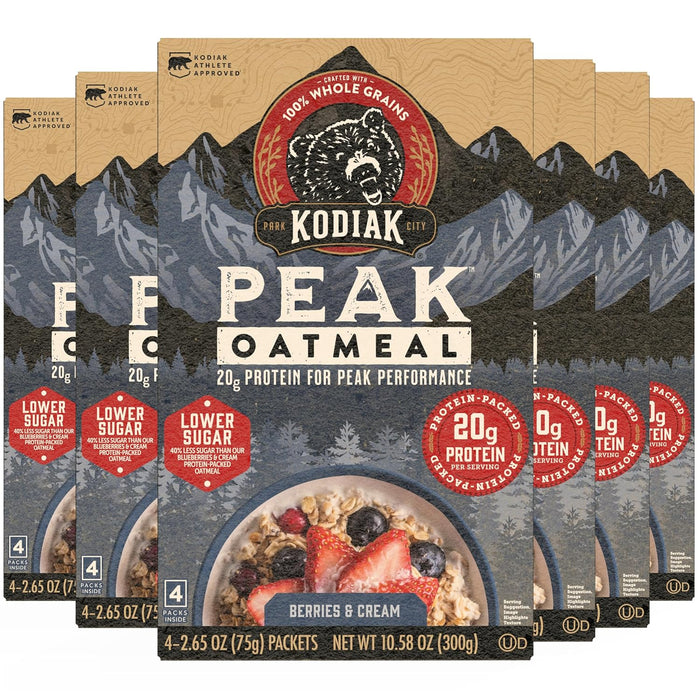 Kodiak Cakes Instant Oatmeal Packets - High Protein - 100% Whole Grains Breakfast Food - Chocolate Chip (36 Packets)