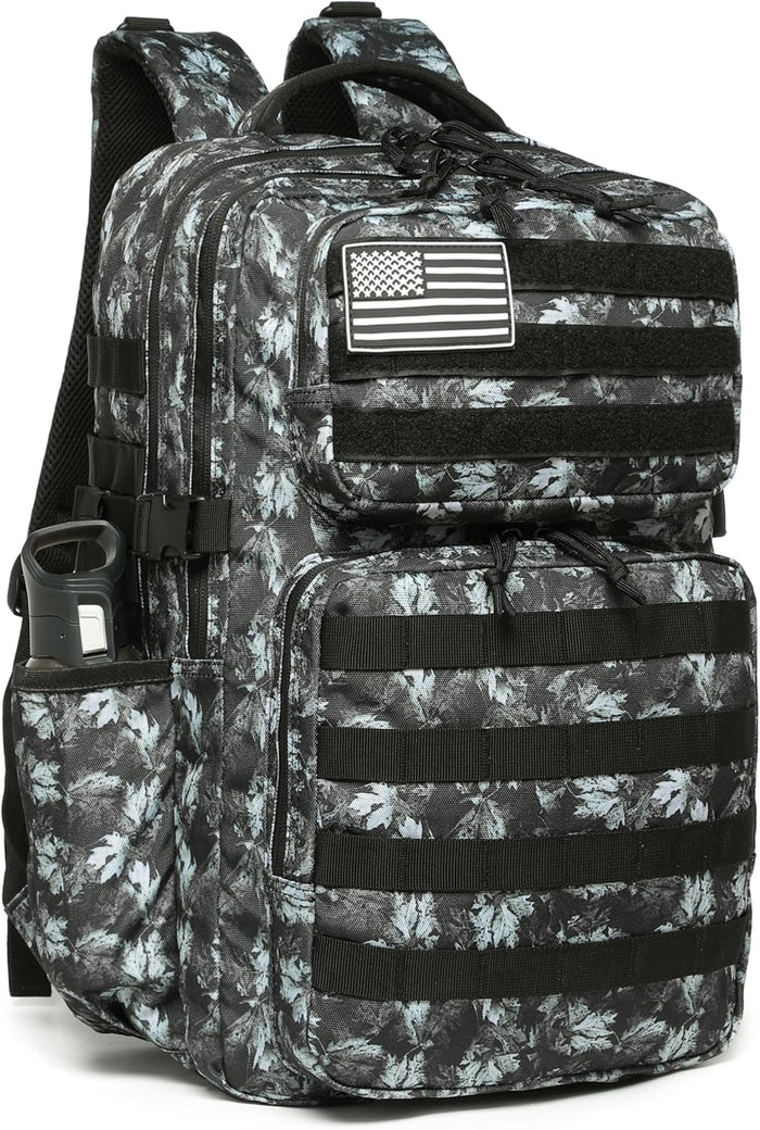 Military Tactical Backpack for Men Waterproof Daypack 3 Day Assault Pack Molle Bag with Water Bottle Holder
