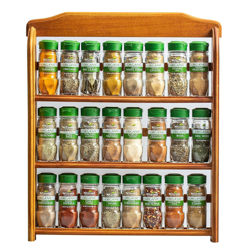 McCormick Gourmet Organic Spice Rack Refill Variety Pack, 8 count