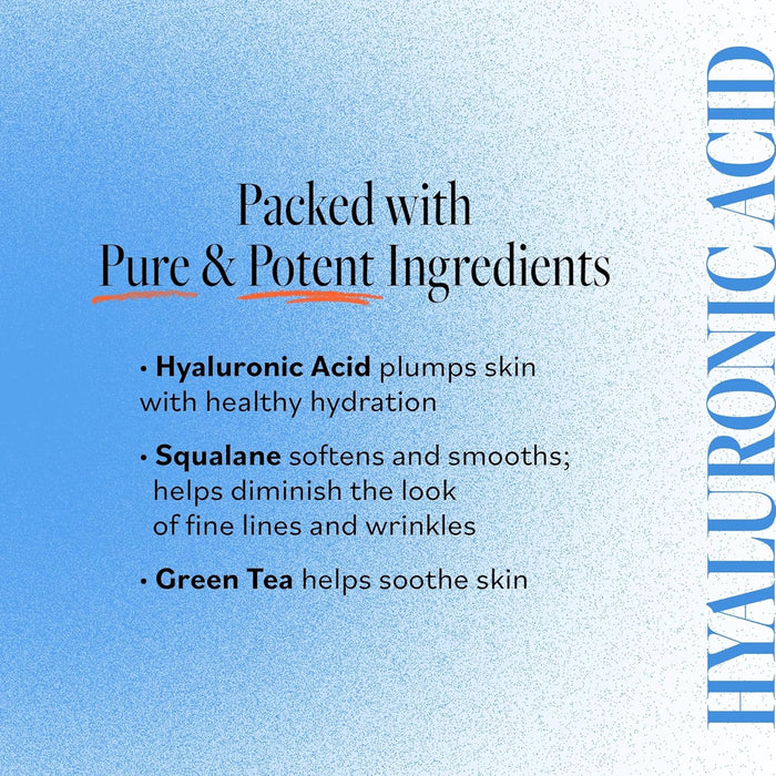 DERMA E Ultra Hydrating Dewy Skin Serum – Moisturizing Facial Treatment with Anti-Aging Squalane, Hyaluronic Acid and Ceramides to Smooth and Replenish, 2 FL Oz