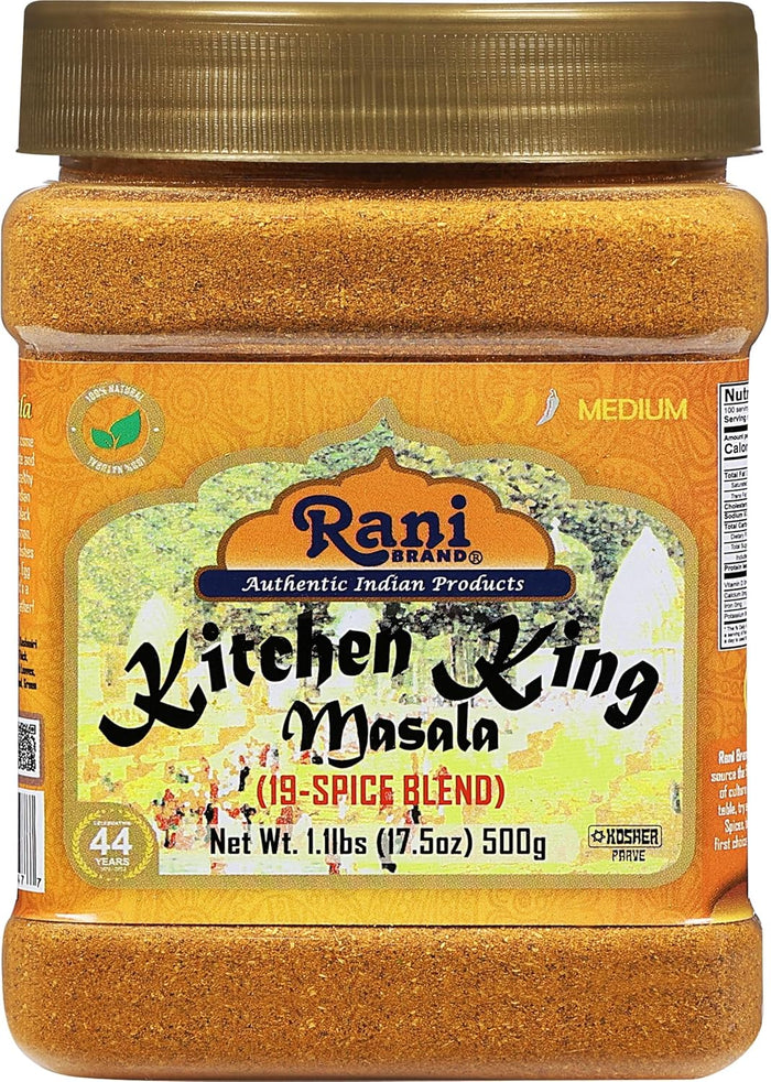Rani Kitchen King Masala (20-Spice Curry blend) 3.5oz (100g) ~ All Natural | Vegan | No Colors | Gluten Friendly | NON-GMO | Indian Origin