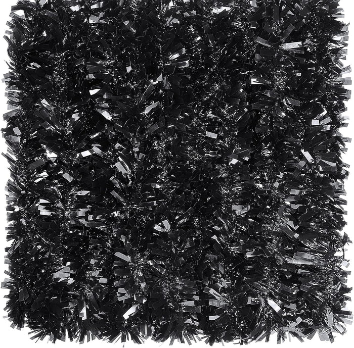 Dingion 59 Feet Christmas Tinsel Garland Metallic Twist Ornaments Hanging Glitter Xmas Garland for Christmas Tree Indoor Outdoor Decoration Party Supplies(Silver, Red, Green)